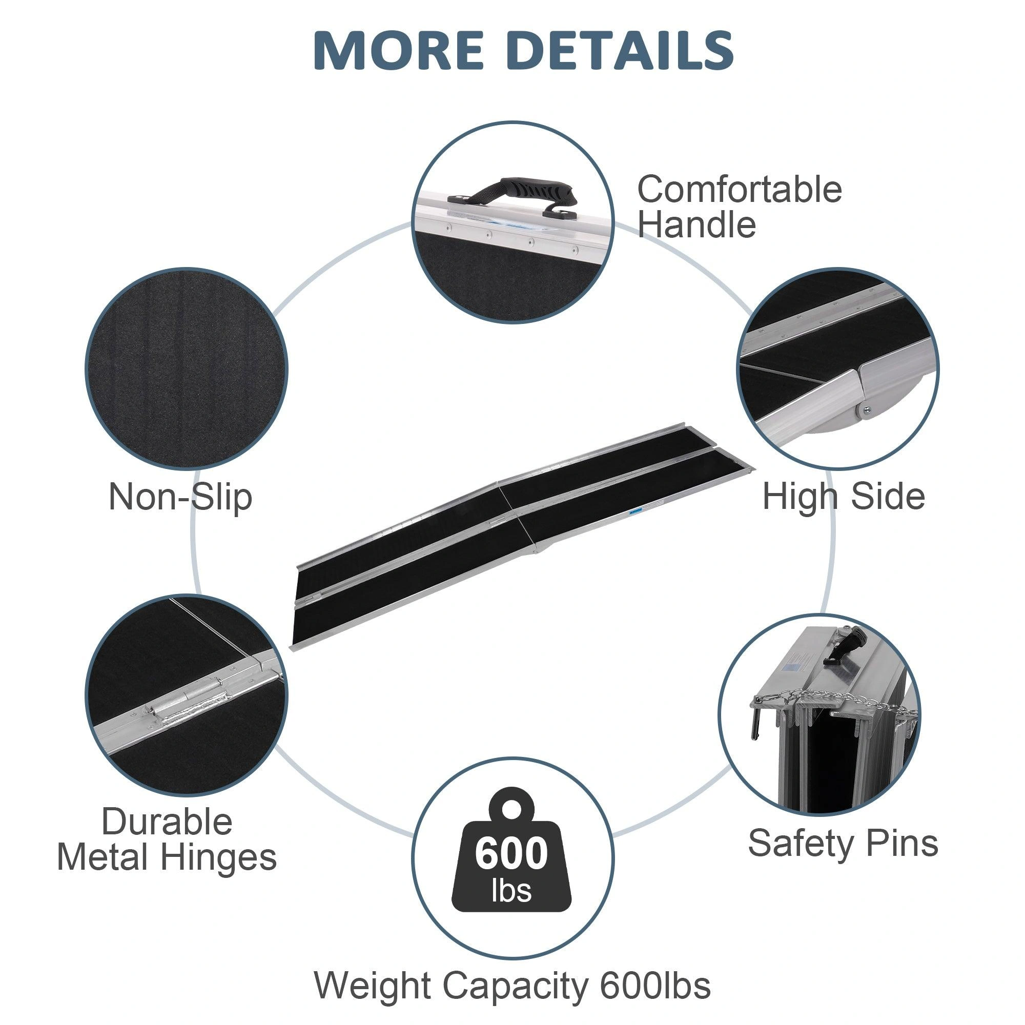 Smooth Roll: 10ft Folding Ramp – Durable Aluminum Mobility Access Solution.